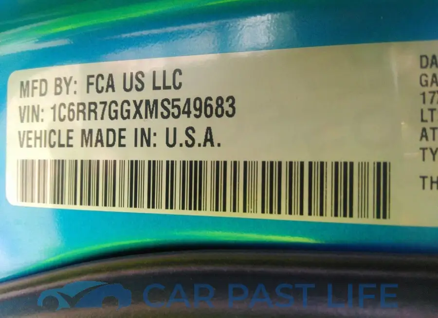 1C6RR7GGXMS549683# 9
