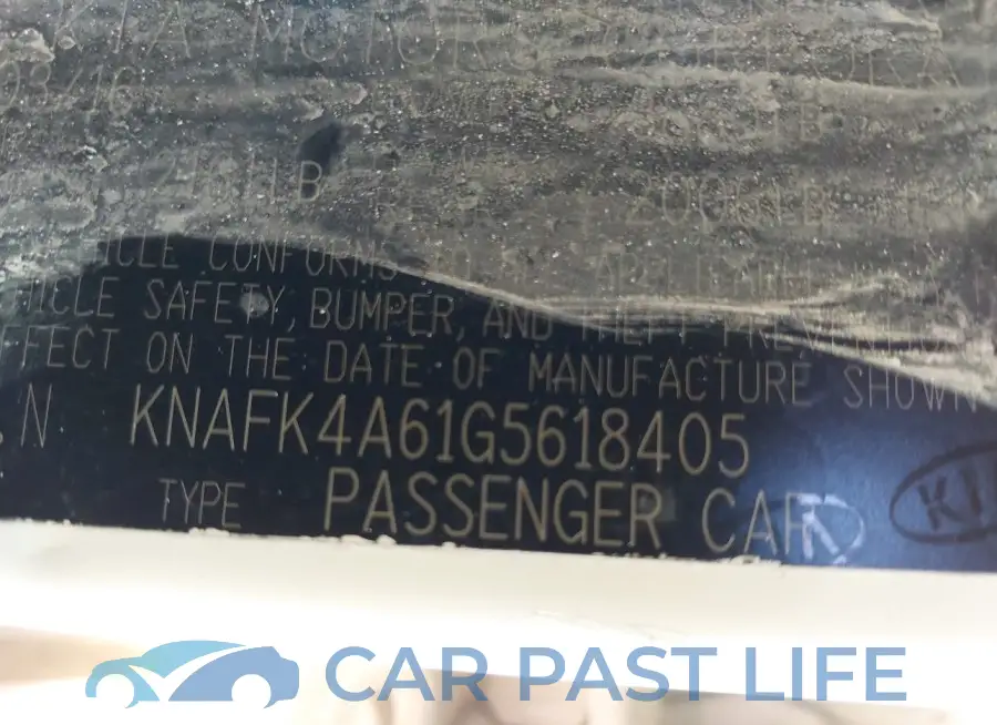 KNAFK4A61G5618405# 9