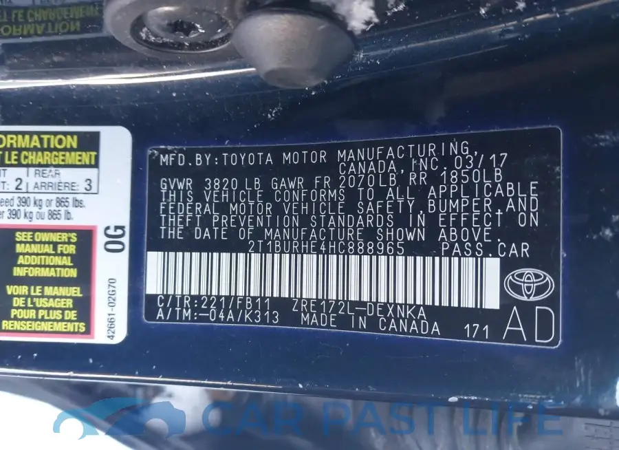 2T1BURHE4HC888965# 9