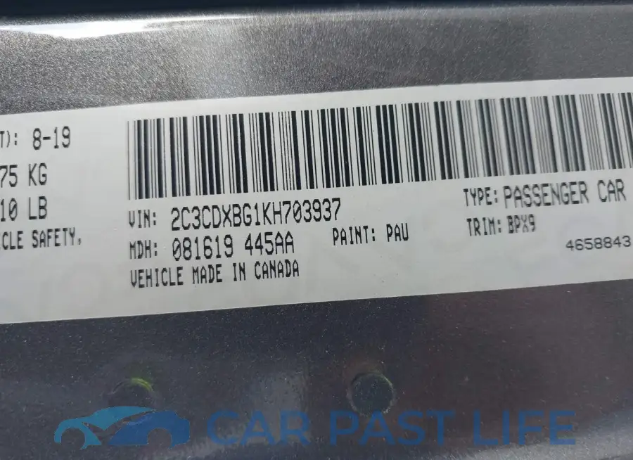 2C3CDXBG1KH703937# 9