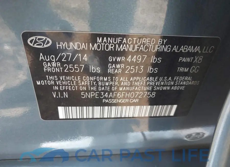 5NPE34AF6FH072758# 9