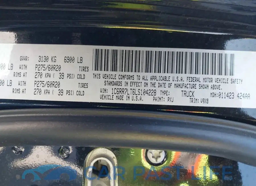 1C6RR7LT6LS104228# 9