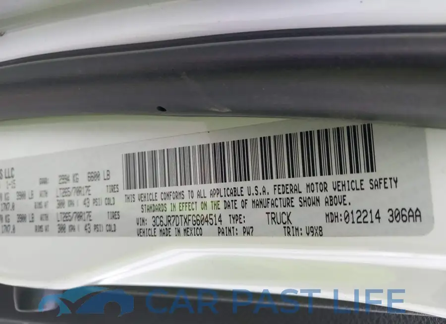 3C6JR7DTXFG604514# 9