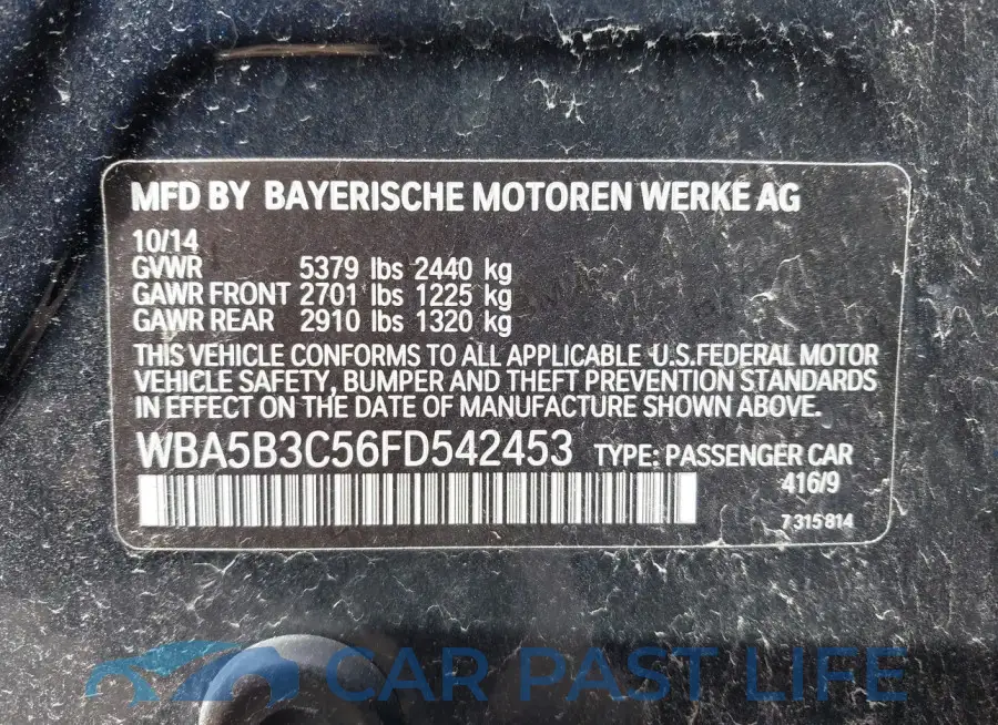 WBA5B3C56FD542453# 9