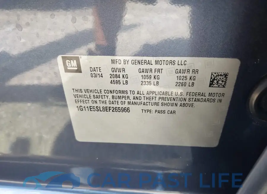 1G11E5SL8EF265966# 9