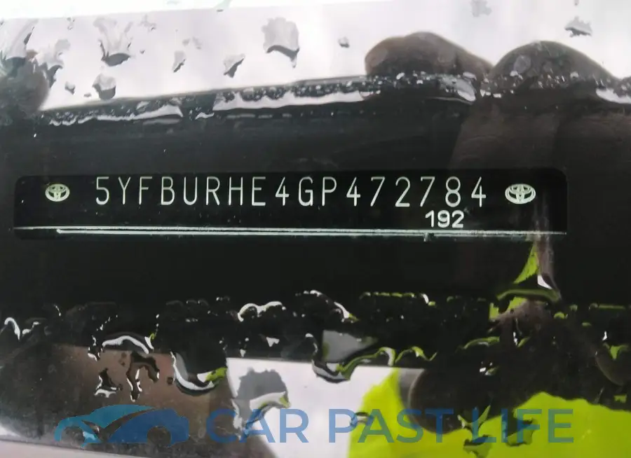 5YFBURHE4GP472784# 9