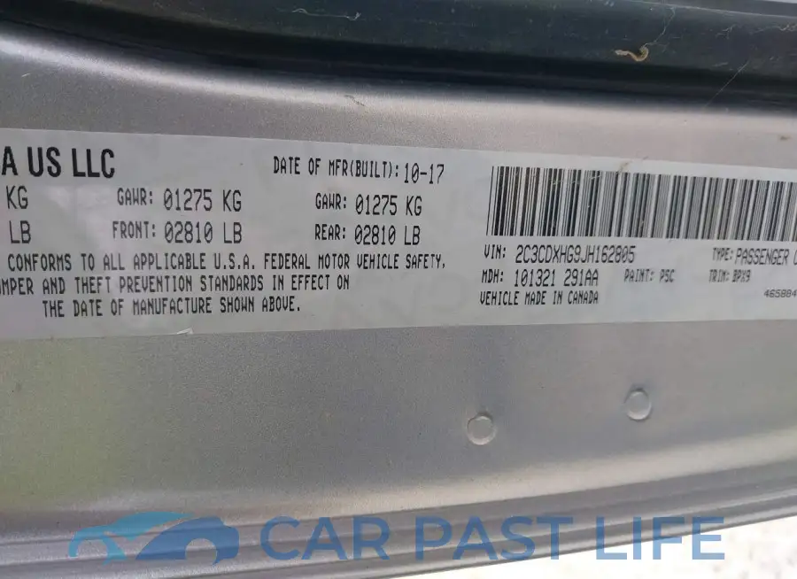 2C3CDXHG9JH162805# 9