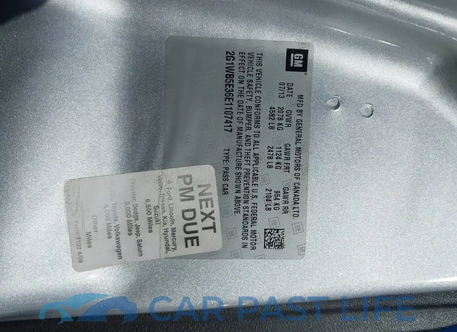2G1WB5E36E1107417# 9