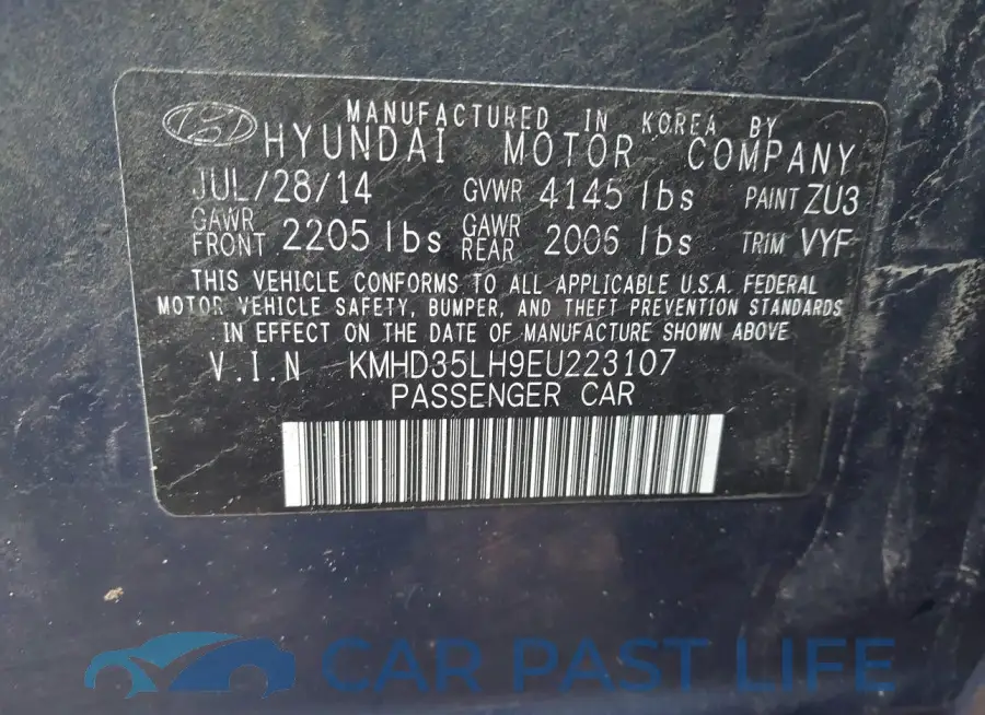 KMHD35LH9EU223107# 9