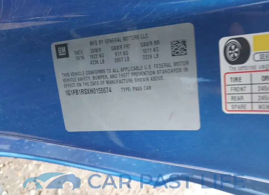 1G1FB1RSXH0155674# 9