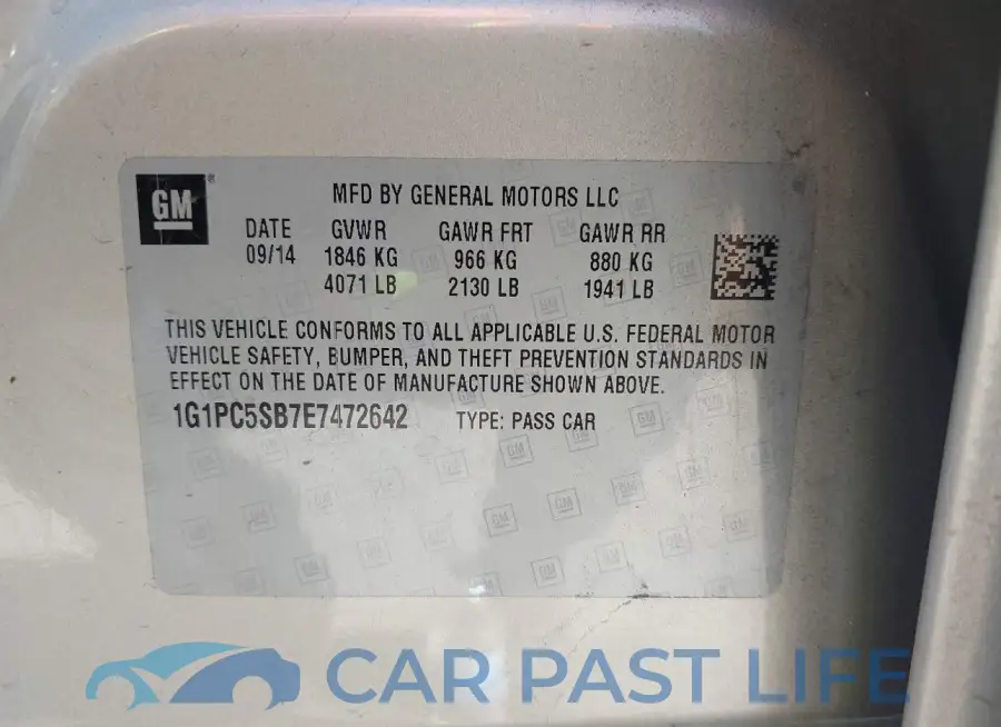 1G1PC5SB7E7472642# 9