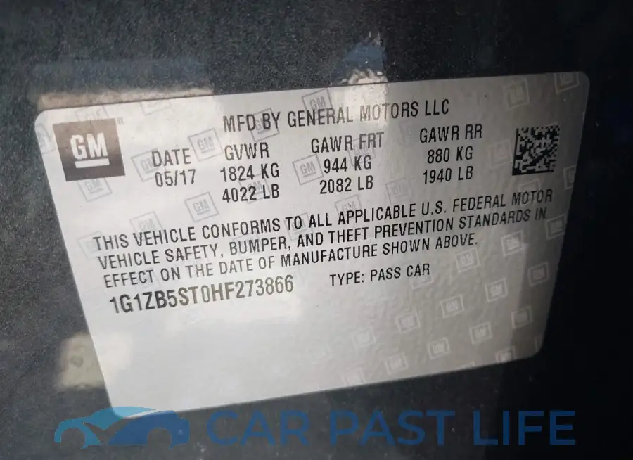 1G1ZB5ST0HF273866# 9