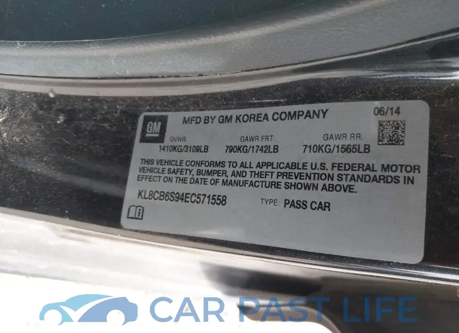 KL8CB6S94EC571558# 9