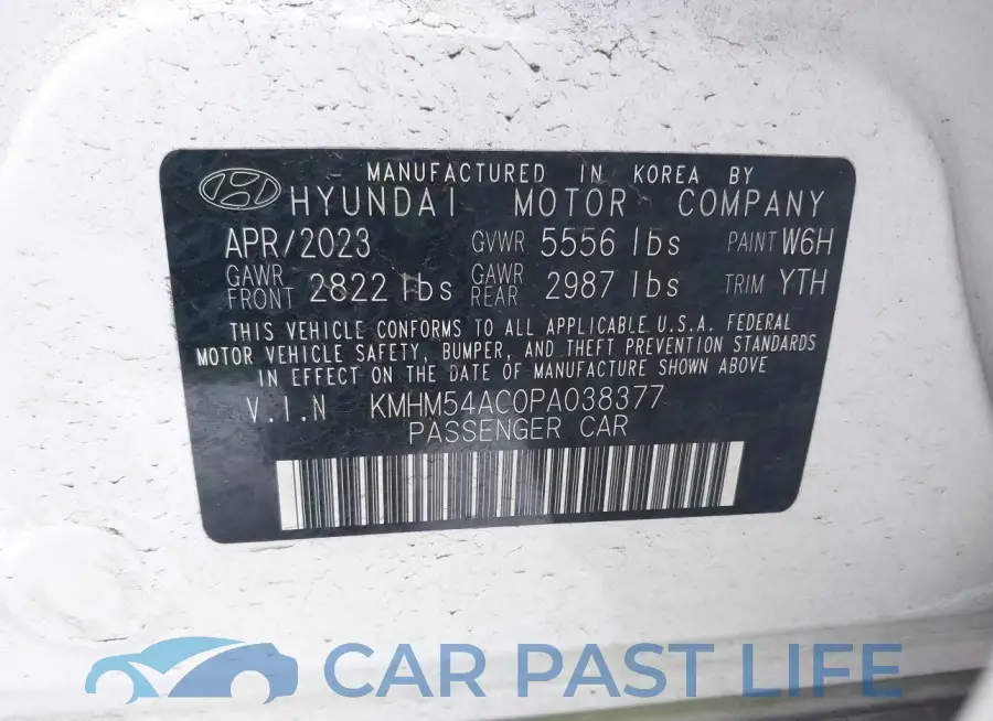 KMHM54AC0PA038377# 9