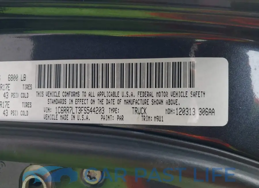 1C6RR7LT3FS544203# 9
