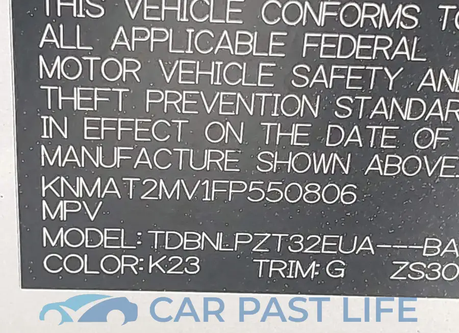 KNMAT2MV1FP550806# 9