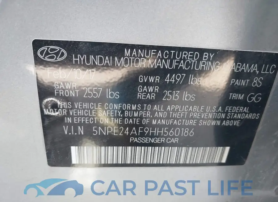 5NPE24AF9HH560186# 9