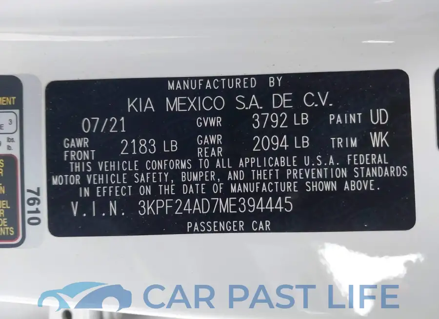 3KPF24AD7ME394445# 9