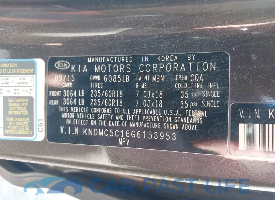 KNDMC5C16G6153953# 9