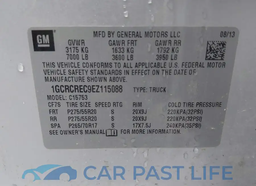 1GCRCREC9EZ115088# 9