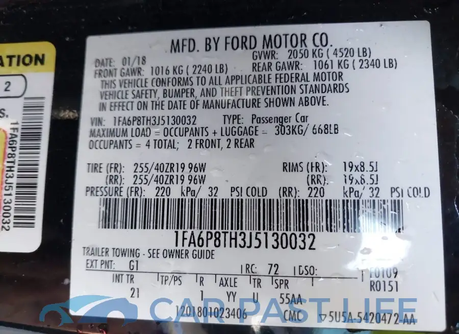 1FA6P8TH3J5130032# 9