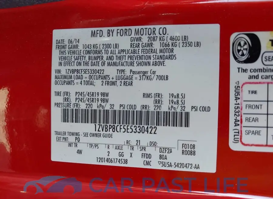 1ZVBP8CF5E5330422# 9