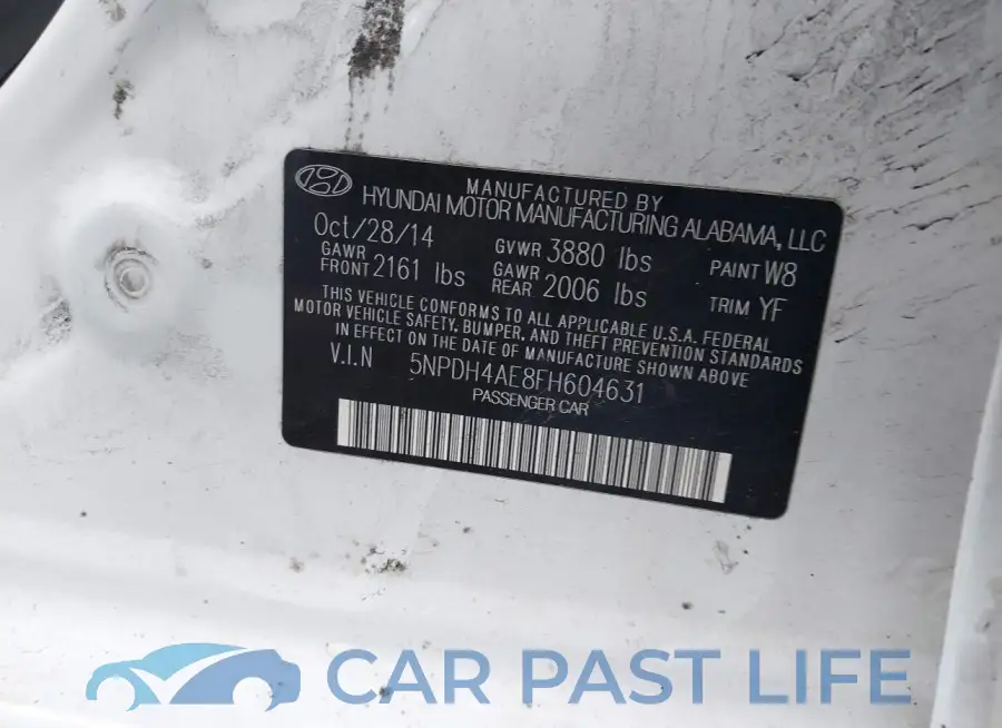5NPDH4AE8FH604631# 9