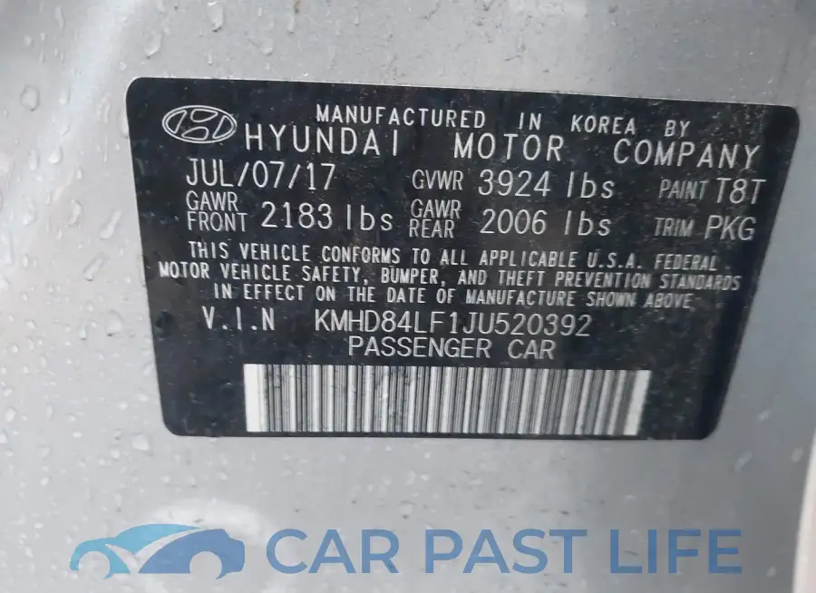 KMHD84LF1JU520392# 9