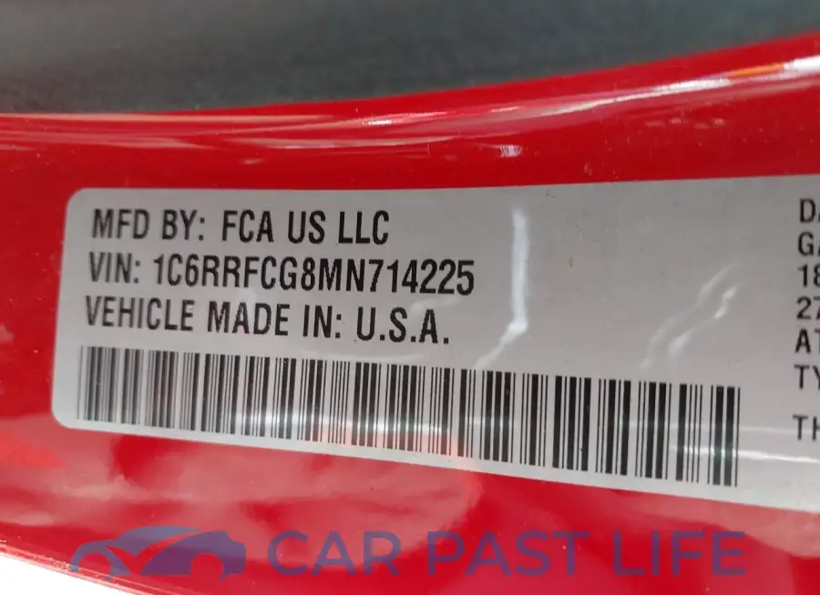 1C6RRFCG8MN714225# 9