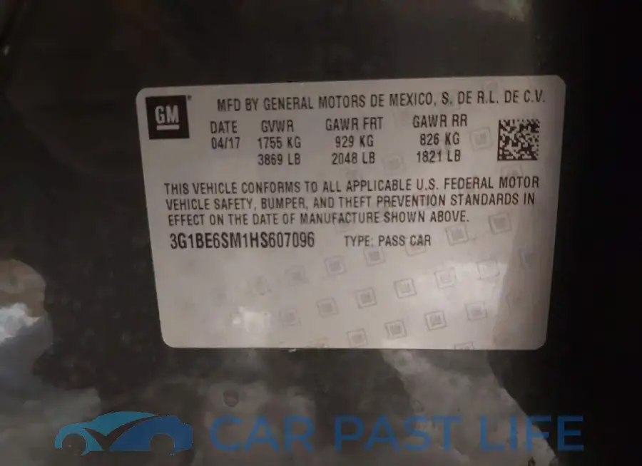 3G1BE6SM1HS607096# 9