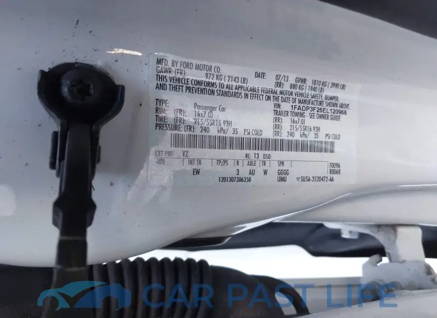 1FADP3F26EL120968# 9