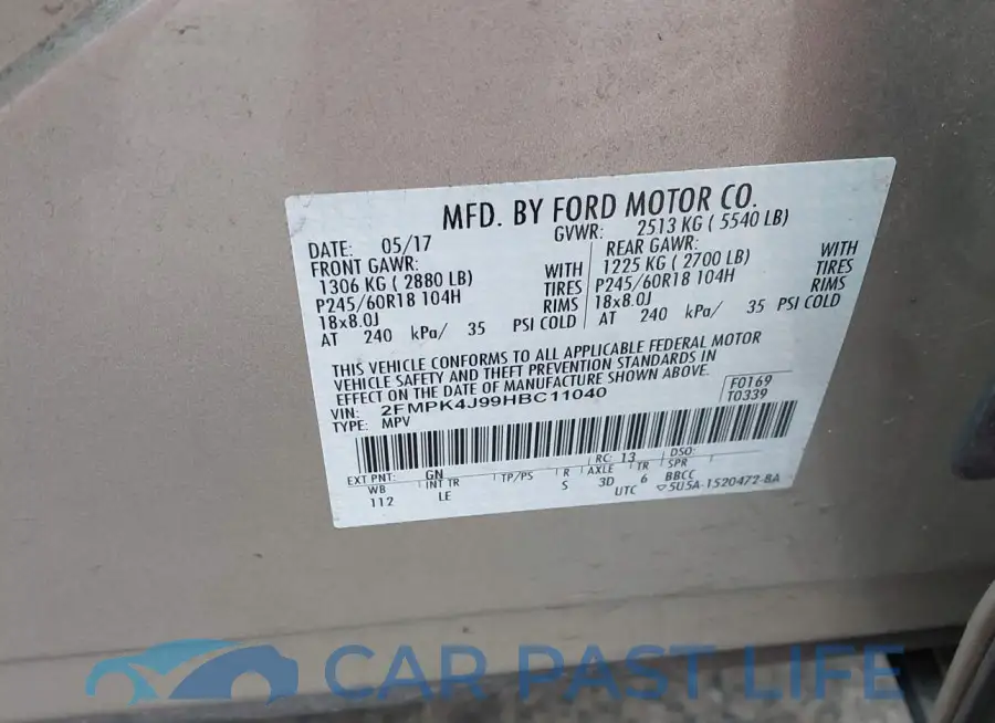 2FMPK4J99HBC11040# 9