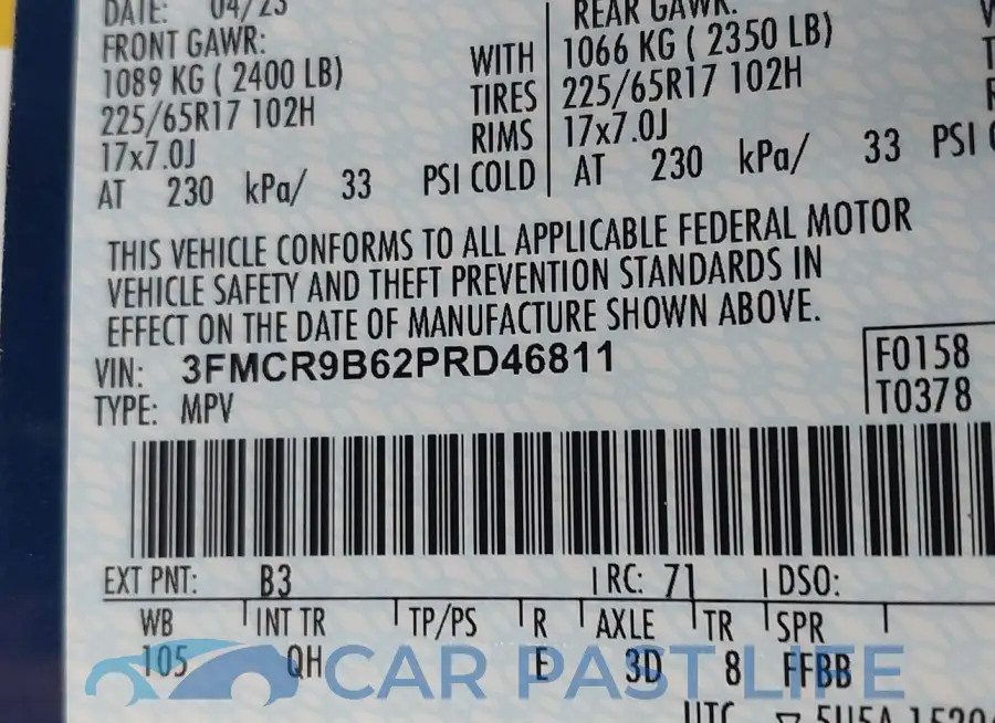 3FMCR9B62PRD4681 # 9