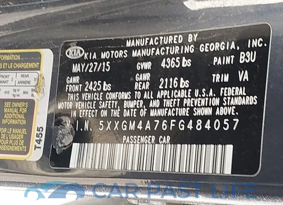 5XXGM4A76FG484057# 9