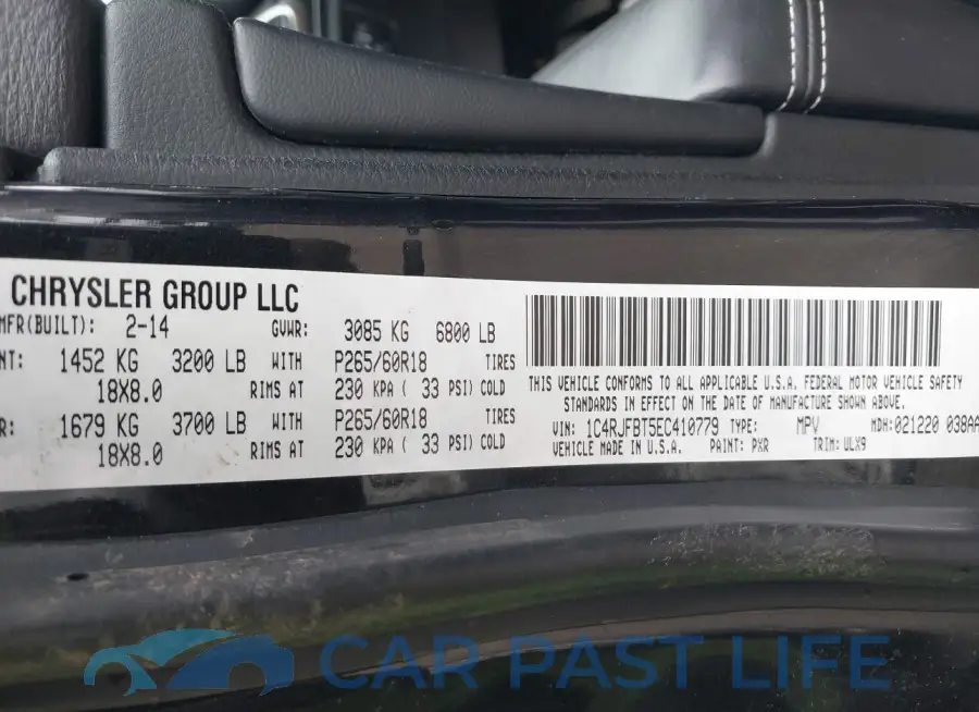 1C4RJFBT5EC410779# 9