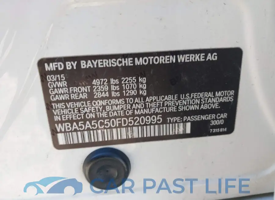 WBA5A5C50FD520995# 9