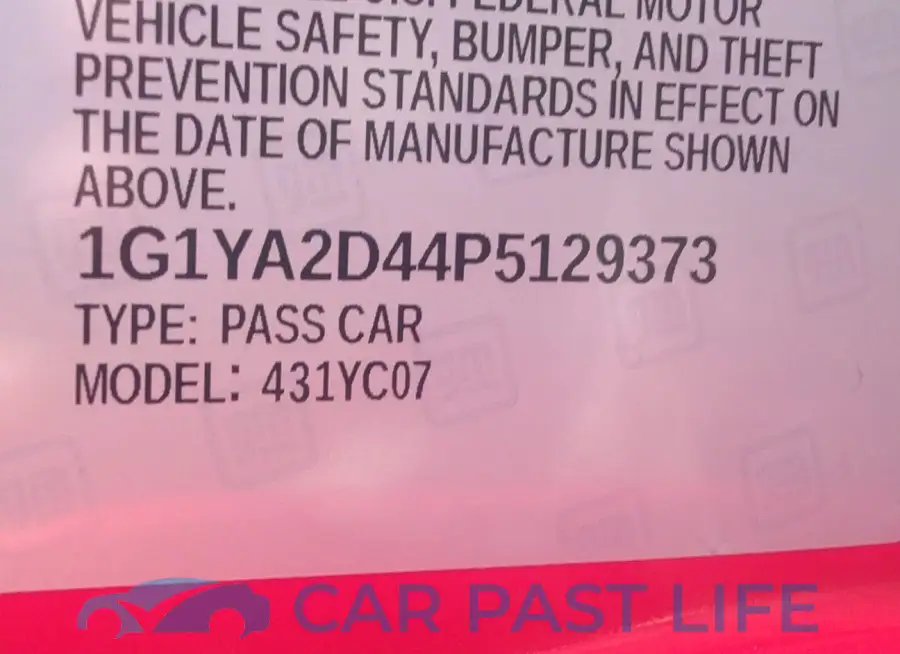 1G1YA2D44P5129373# 9
