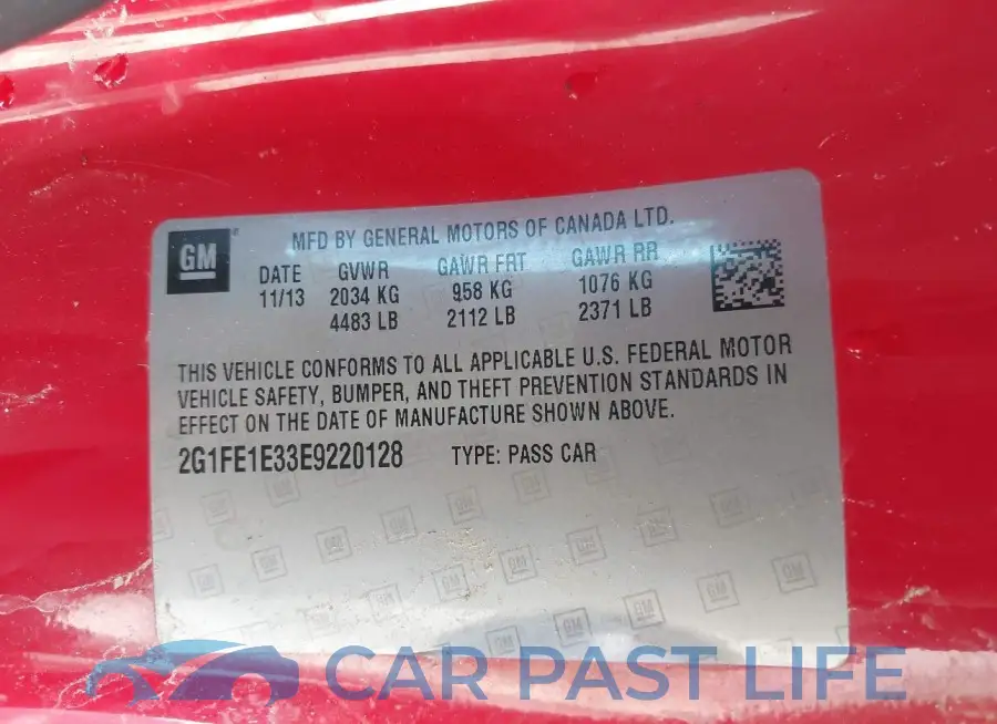 2G1FE1E33E9220128# 9