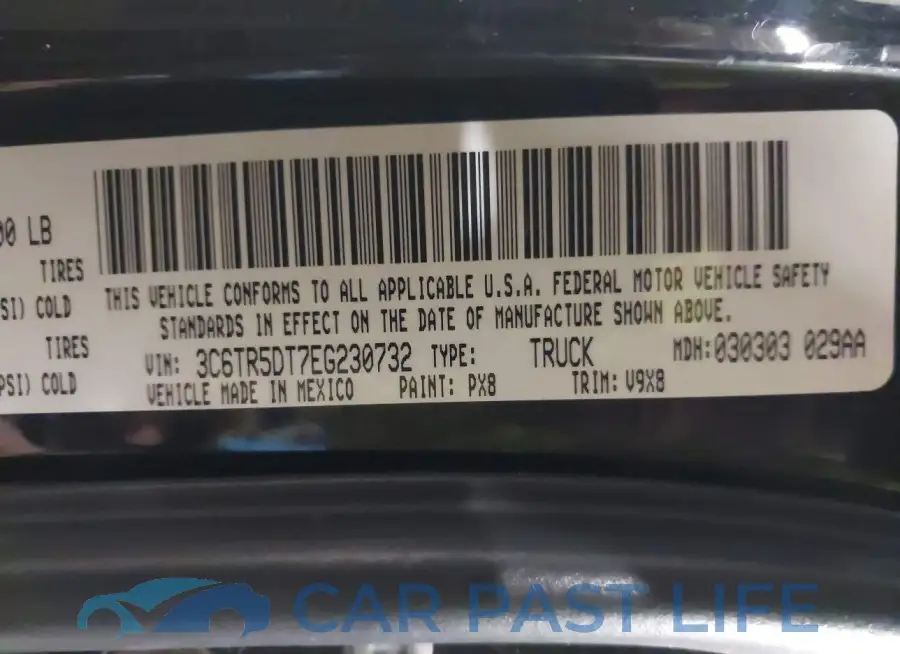 3C6TR5DT7EG230732# 9