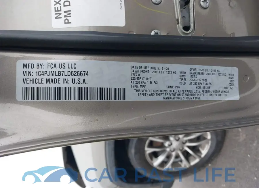 1C4PJMLB7LD626674# 9