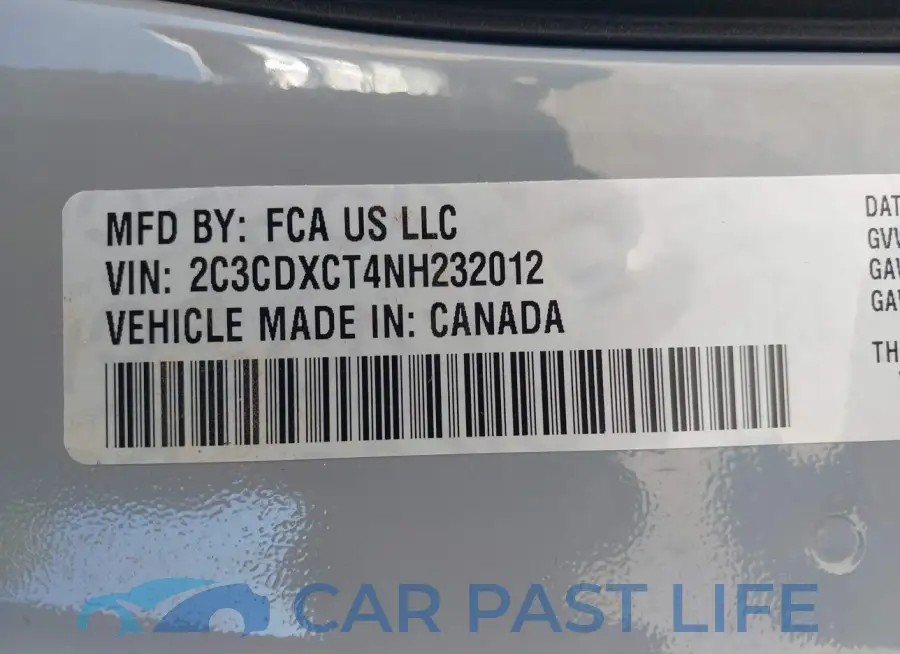 2C3CDXCT4NH232012# 9