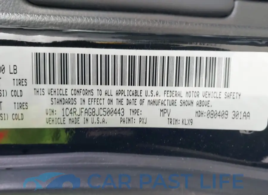 1C4RJFAG8JC500443# 9