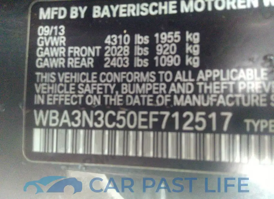 WBA3N3C50EF712517# 9