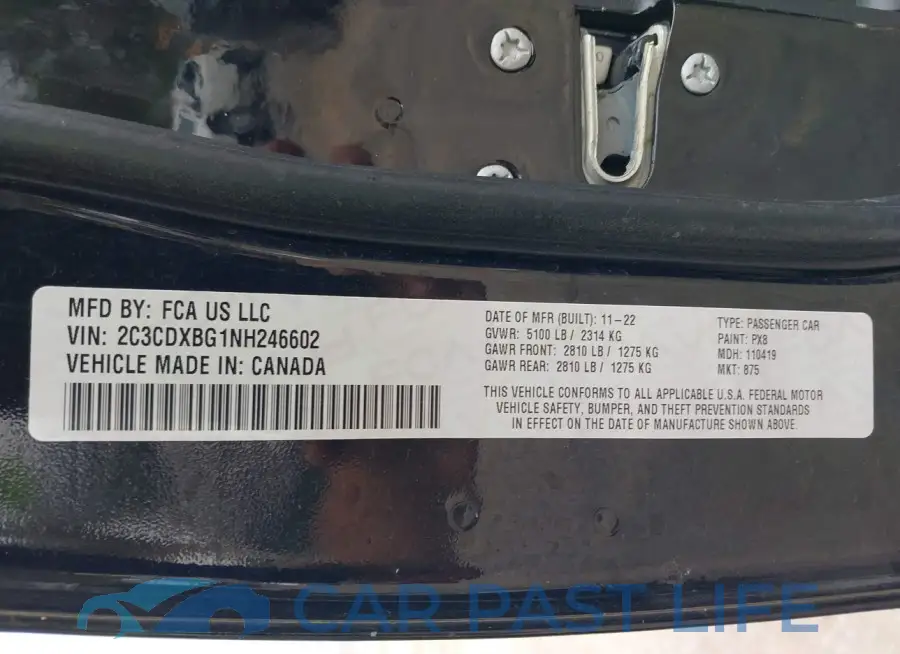 2C3CDXBG1NH246602# 9