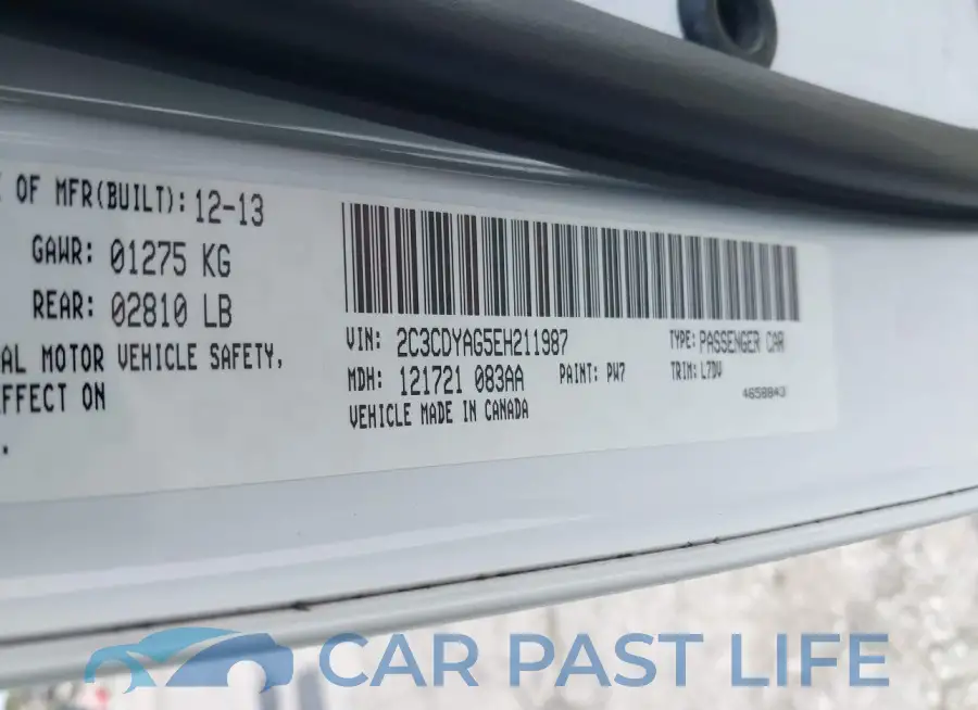 2C3CDYAG5EH211987# 9