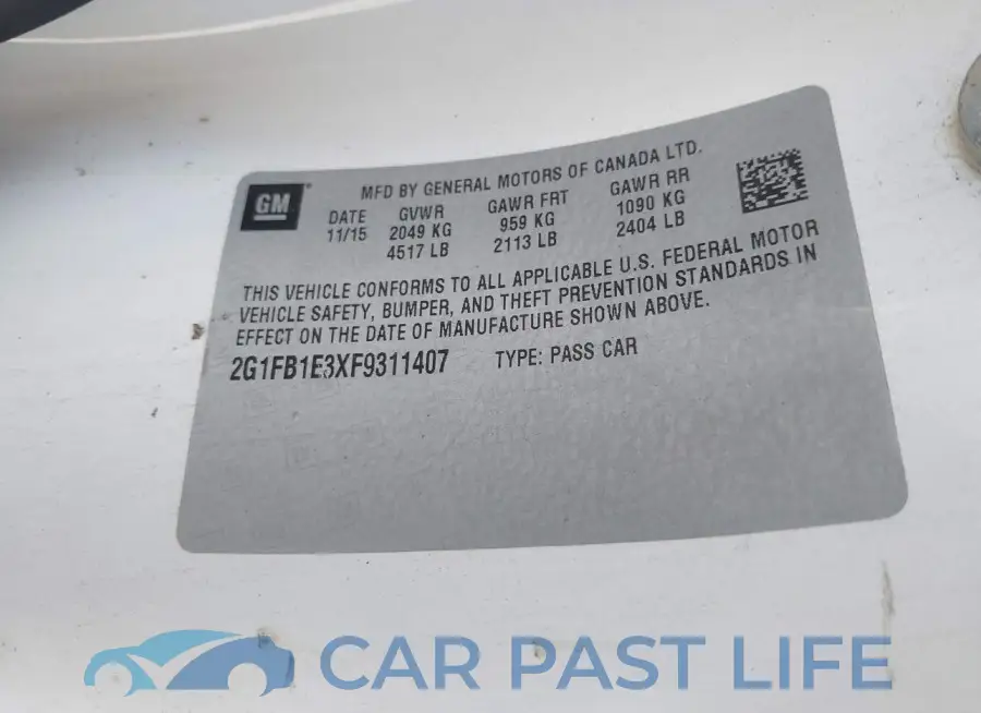 2G1FB1E3XF9311407# 9