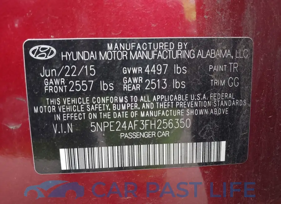 5NPE24AF3FH256350# 9