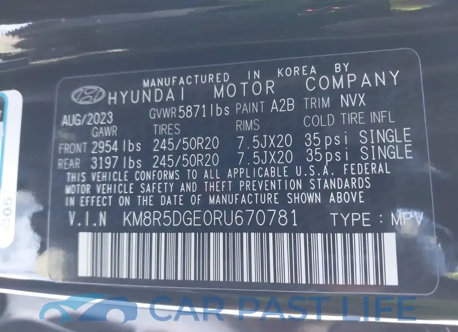 KM8R5DGE0RU670781# 9