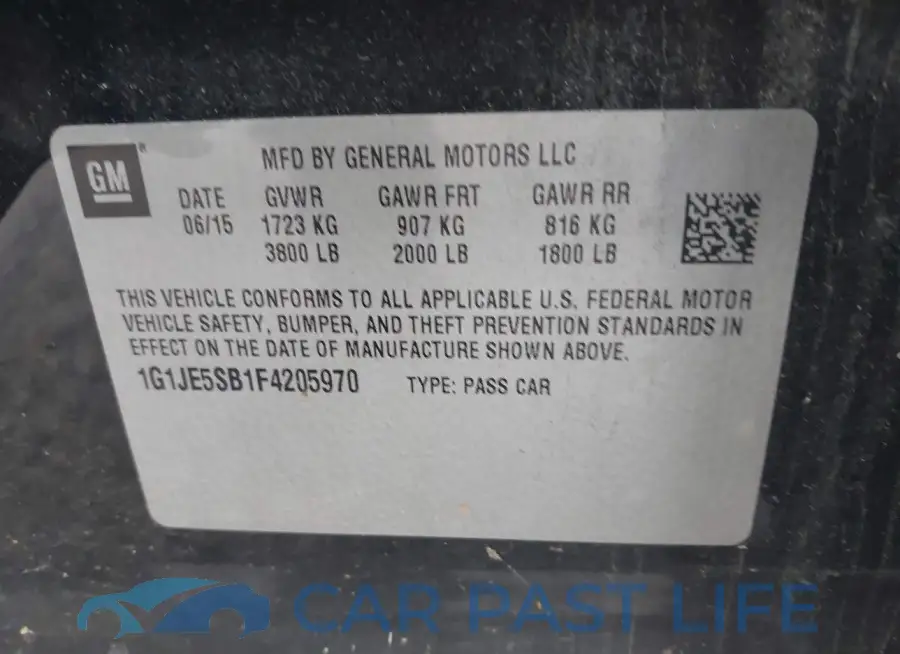 1G1JE5SB1F4205970# 9