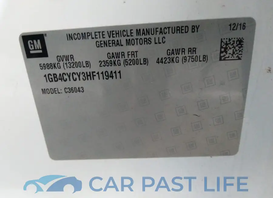 1GB4CYCY3HF119411# 9